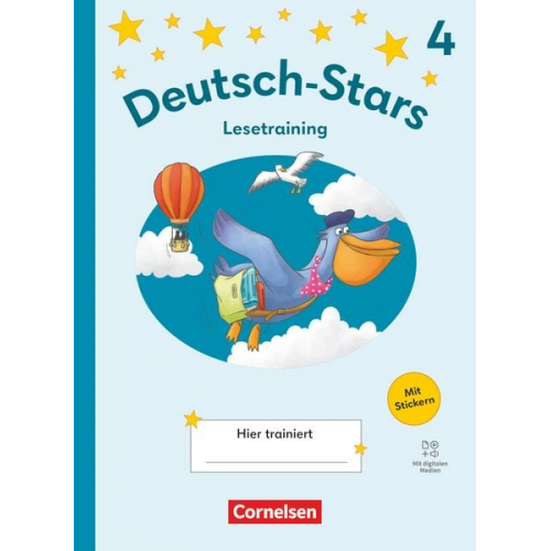 Deutsch-Stars 4. Schuljahr - Lesetraining Ausgabe 2025 - Übungsheft