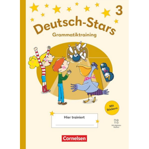 Deutsch-Stars 3. Schuljahr- Grammatiktraining - Ausgabe 2025 - Übungsheft mit Lösungen und digitalen Medien