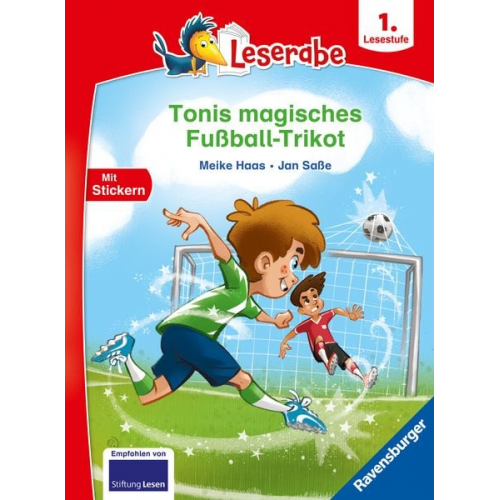 Ravensburger - Leserabe - 1. Lesestufe: Tonis magisches Fußball-Trikot