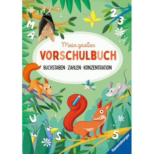 Kirstin Jebautzke - Mein großes Vorschulbuch: Buchstaben Zahlen Konzentration