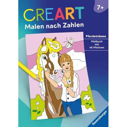 48338 - CreArt Malen nach Zahlen - Pferdeträume