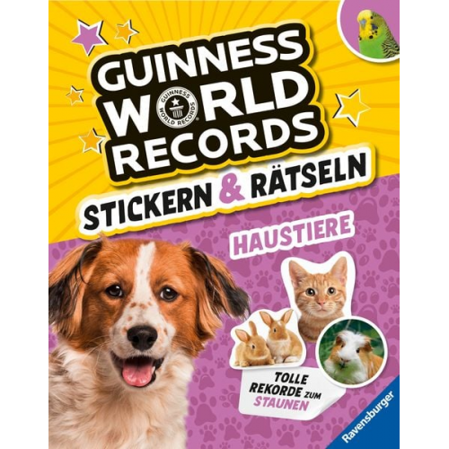 Ravensburger - Guinness World Records: Stickern & Rätseln - Haustiere