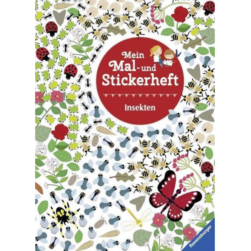 Mein Mal- und Stickerheft: Insekten