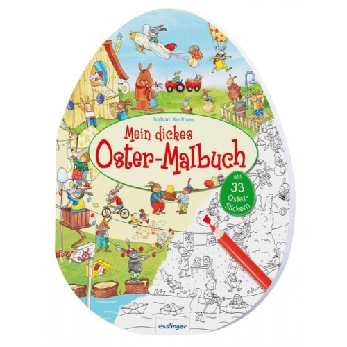 Mein dickes Oster-Malbuch