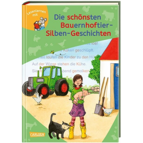 LESEMAUS zum Lesenlernen Sammelbände: Die schönsten Bauernhoftier-Silben-Geschichten