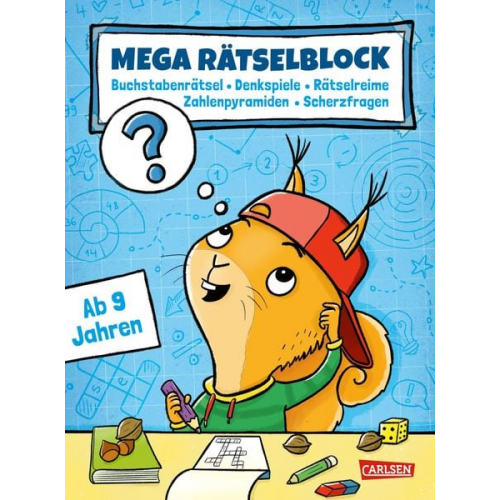 Jasmin Riter - Mega Rätselblock - Buchstabenrätsel, Denkspiele, Zahlenpyramiden, Rätselreime, Scherzfragen