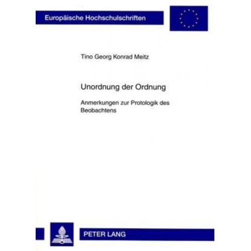 Tino Georg Konrad Meitz - Unordnung der Ordnung