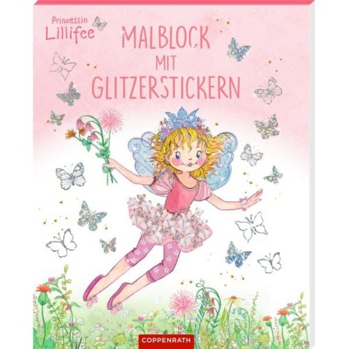 Monika Finsterbusch - Malblock mit Glitzerstickern - Prinzessin Lillifee