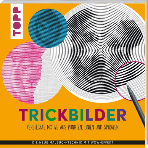 Frechverlag - Trickbilder – Versteckte Motive aus Punkten, Linien und Spiralen