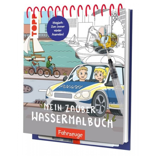 Janina Heese - Mein Zauber-Wassermalbuch Fahrzeuge