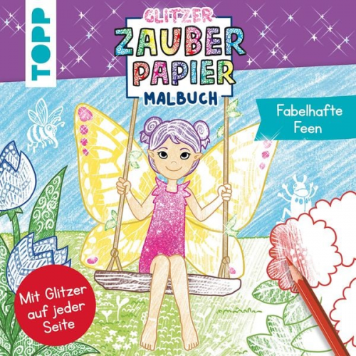 Mimi Hecher - Glitzer Zauberpapier Malbuch Fabelhafte Feen