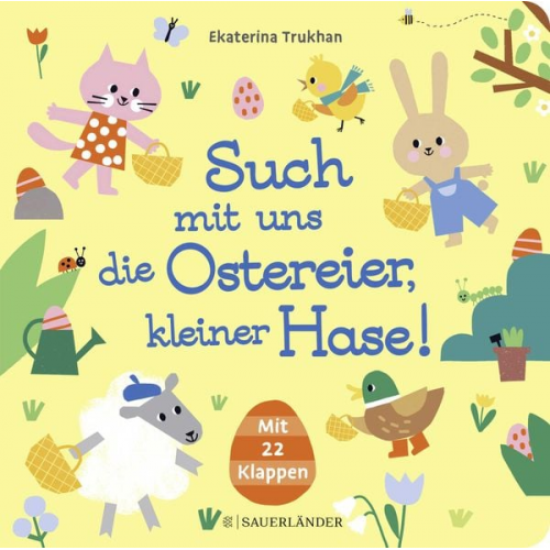 Such mit uns die Ostereier, kleiner Hase!