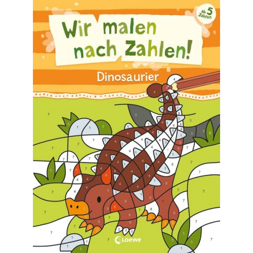 Wir malen nach Zahlen! - Dinosaurier