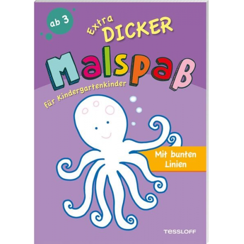 Sandra Schmidt - Extradicker Malspaß für Kindergartenkinder. Mit bunten Linien