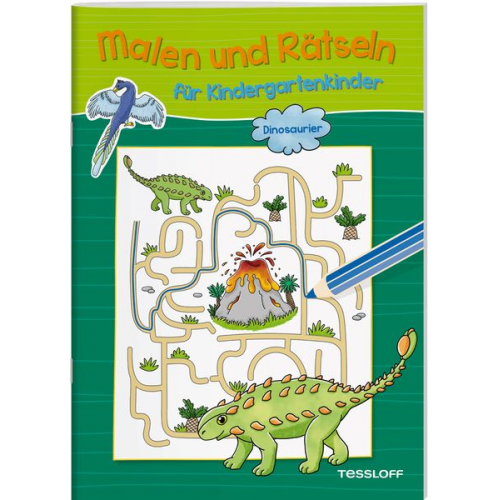 Nadja Schwendemann - Malen und Rätseln für Kindergartenkinder. Dinosaurier