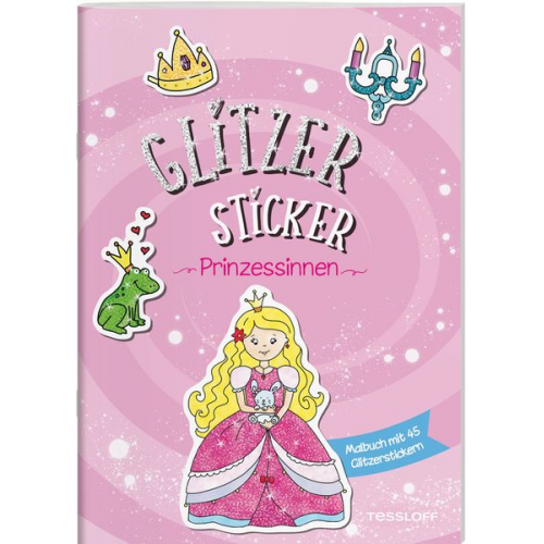 Sandra Schmidt - Glitzer Sticker Malbuch. Prinzessinnen