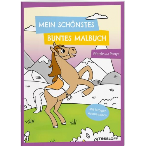 Mein schönstes buntes Malbuch. Pferde und Ponys