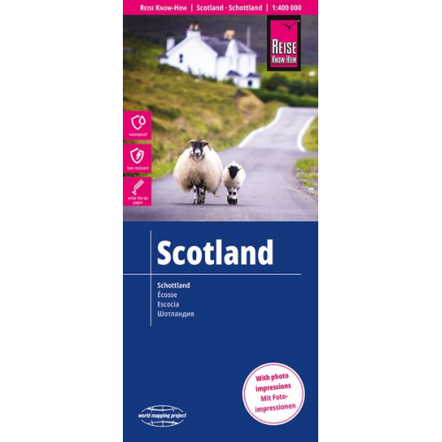 Reise Know-How Verlag Peter Rump GmbH - Reise Know-How Landkarte Schottland / Scotland (1:400.000)