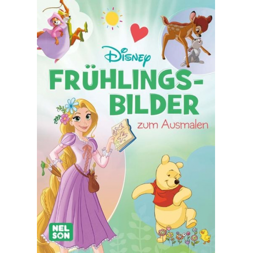 Disney Kreative Beschäftigung: Frühlingsbilder zum Ausmalen