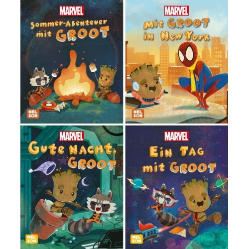 Nelson Mini-Bücher: 4er Marvel: Guardians of the Galaxy 1-4