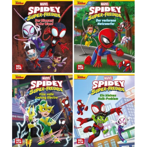 Nelson Mini-Bücher: 4er Marvel Spidey und seine Super-Freunde 5-8