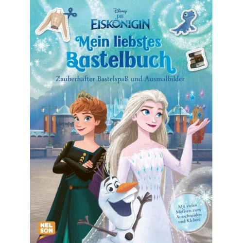 34664 - Disney Die Eiskönigin: Mein liebstes Bastelbuch - Zauberhafter Bastelspaß und Ausmalbilder