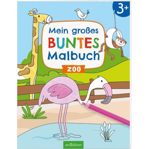Mein großes buntes Malbuch – Zoo