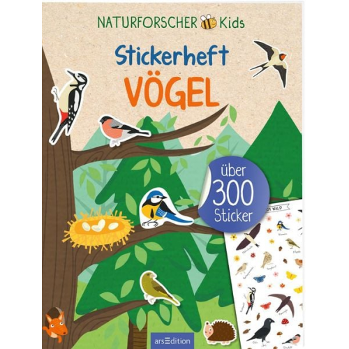 Naturforscher-Kids – Stickerheft Vögel