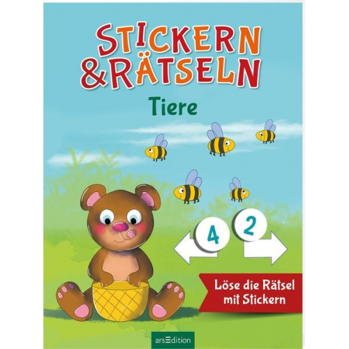 Stickern & Rätseln ab 3: Stickern & Rätseln – Tiere