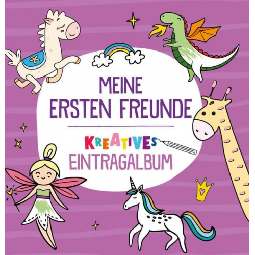 Meine ersten Freunde - Kreatives Eintragalbum (lila)