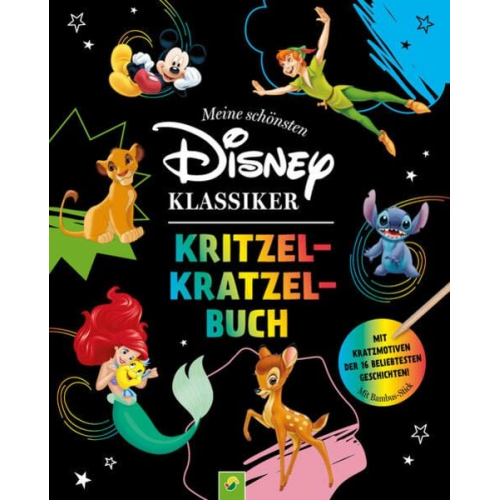 Schwager & Steinlein Verlag - Meine schönsten Disney Klassiker Kritzel-Kratzel-Buch