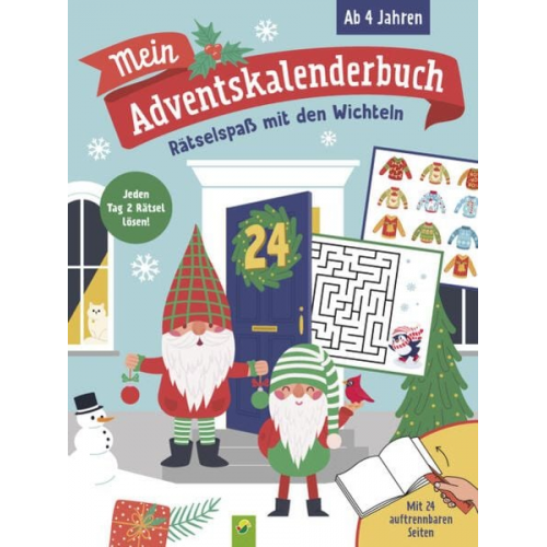 Schwager & Steinlein Verlag - Mein Adventskalenderbuch Rätselspaß mit den Wichteln