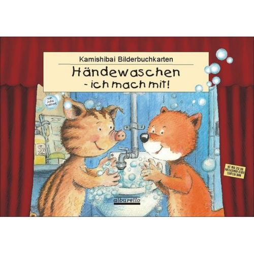 Julia Volmert - HÄNDEWASCHEN - ICH MACH MIT! 11 Kamishibai-Bilderbuchkarten übers richtige Händewaschen, inkl. Hust- und Nies-Etikette!