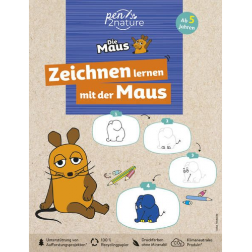 Zeichnen lernen mit der Maus. Zeichenschule für Kinder ab 5 Jahren