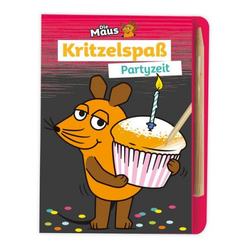 Trötsch Die Maus Mini-Kratzblock Kritzelspaß Partyzeit