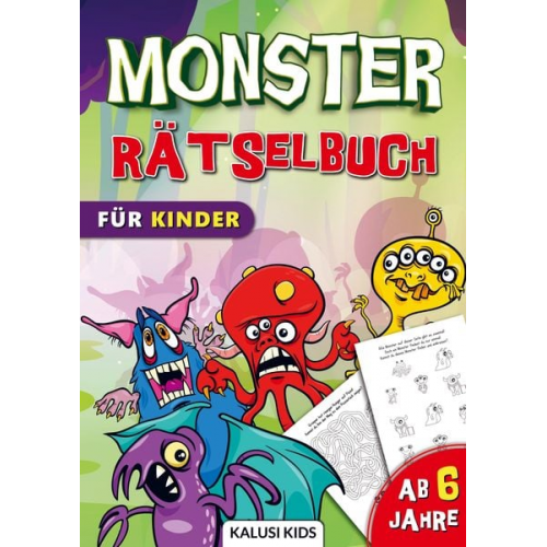 Kalusi Kids - Monster Rätselbuch für Kinder ab 6 Jahre