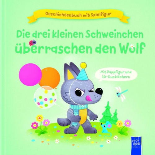 Julie Harman - Geschichtenbuch mit Spielfigur -Die drei kleinen Schweinchen überraschen den Wolf