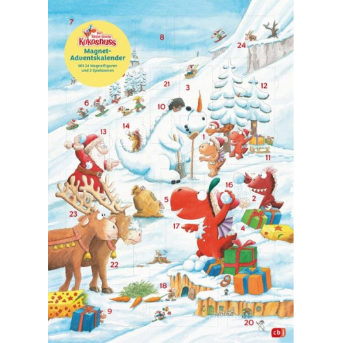 Der kleine Drache Kokosnuss ‒ Magnet-Adventskalender mit 24 verschiedenen Magnet-Motiven