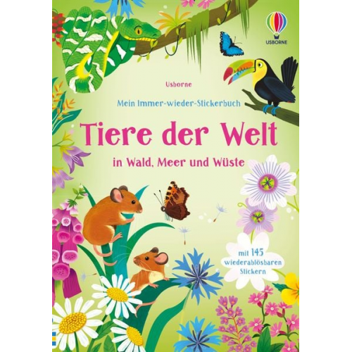 Mein Immer-wieder-Stickerbuch: Tiere der Welt