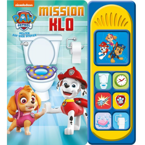 PAW Patrol - Mission Klo - Soundbuch - Pappbilderbuch mit 7 Geräuschen