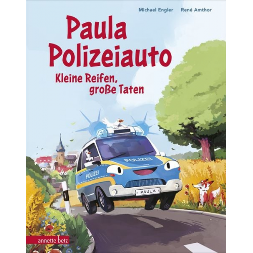 Michael Engler - Paula Polizeiauto - Kleine Reifen, große Taten: Abenteuer-Bilderbuch ab 4 Jahren mit sprechenden Autos