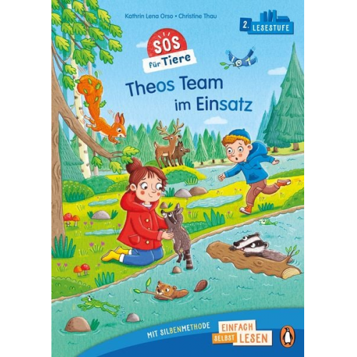 Kathrin Lena Orso - Penguin JUNIOR – Einfach selbst lesen: SOS für Tiere – Theos Team im Einsatz (Lesestufe 2)