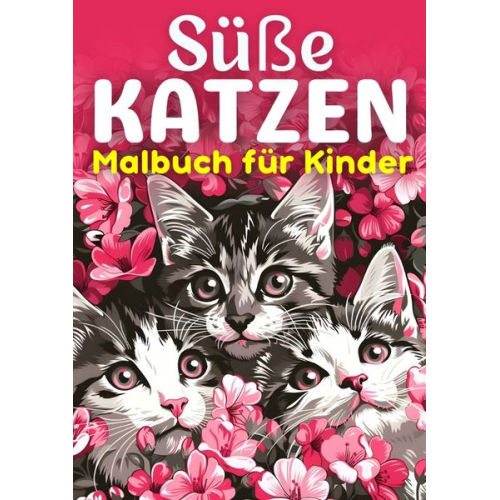 Kindery Verlag - Süße Katzen Malbuch für Kinder ● Kinderbuch