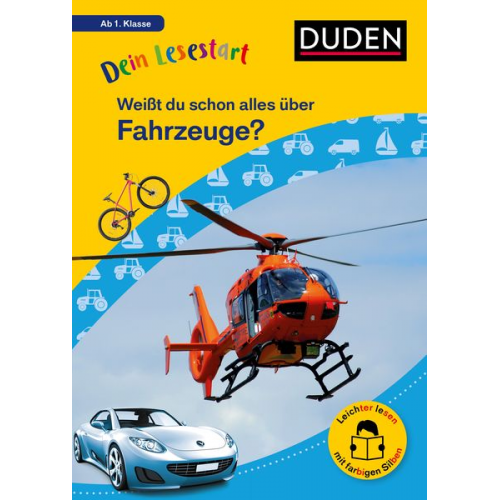 Dein Lesestart: Weißt du schon alles über Fahrzeuge? Ab 1. Klasse