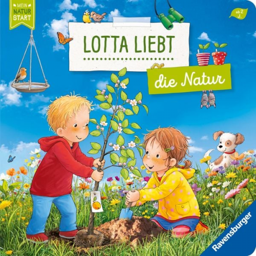 Sandra Grimm - Lotta liebt die Natur – Sach-Bilderbuch über Umweltschutz ab 2 Jahre, Kinderbuch ab 2 Jahre, erstes Sachwissen, Pappbilderbuch