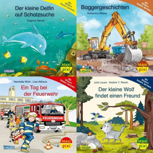 Maxi-Pixi-4er-Set 118: Mit Bildern lesen lernen (4x1 Exemplar)