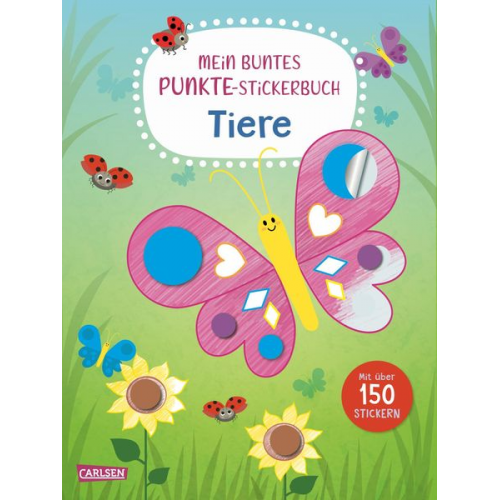 Mein buntes Punkte-Stickerbuch: Tiere