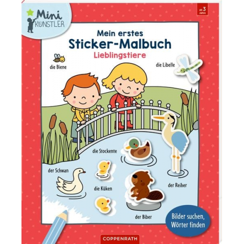 Deborah Van de Leijgraaf - Mein 1. Sticker-Malbuch: Lieblingstiere - Mini-Künstler