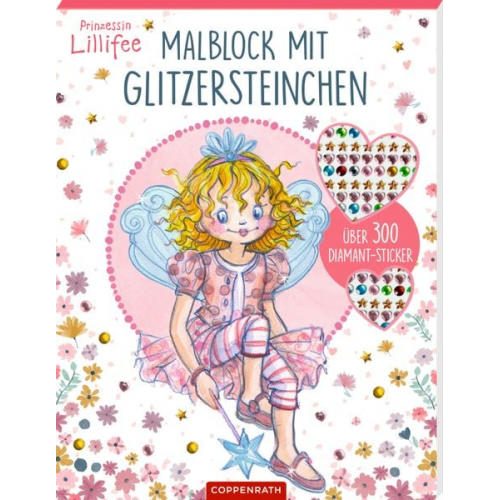 Monika Finsterbusch - Malblock mit Glitzersteinchen - Prinzessin Lillifee