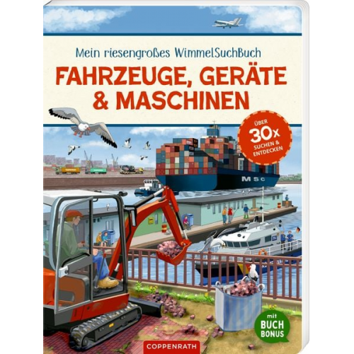 WimmelSuchBuch: Fahrzeuge, Geräte & Maschinen (BuchBONUS)